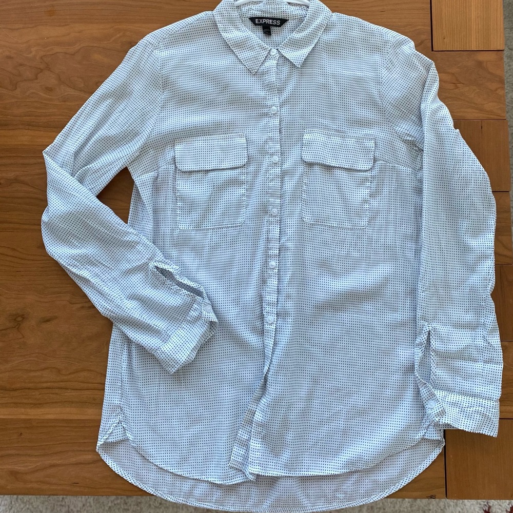 Express Two Pocket Button Up Shirt.